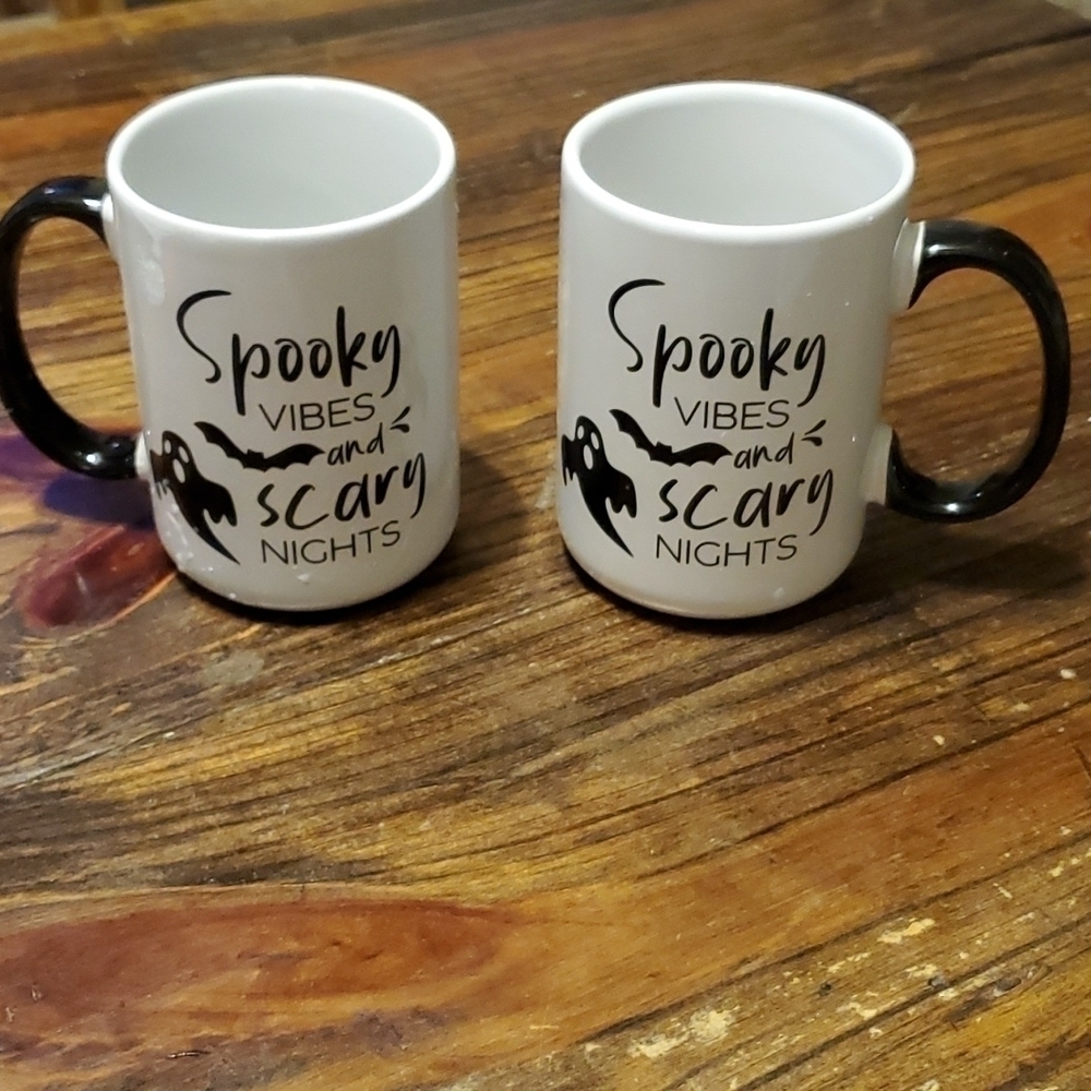 Gibson Halloween Spooky Vibes Mugs Set of 2